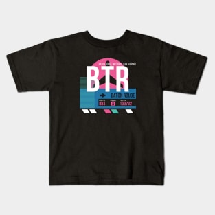 Baton Rouge (BTR) Airport // Sunset Baggage Tag Kids T-Shirt